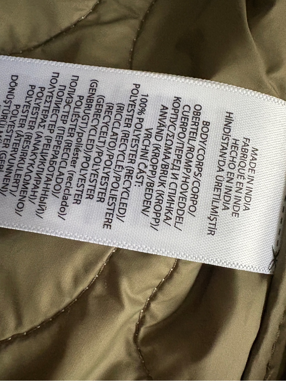 Ralph Lauren Houndstooth Quilted Pea Coat in Beige and Brown - Picture 6 of 8
